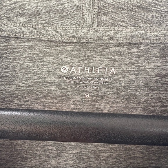 Athleta Uptempo Pullover Sweatshirt Hoodie Grey Size Medium - Picture 4 of 8